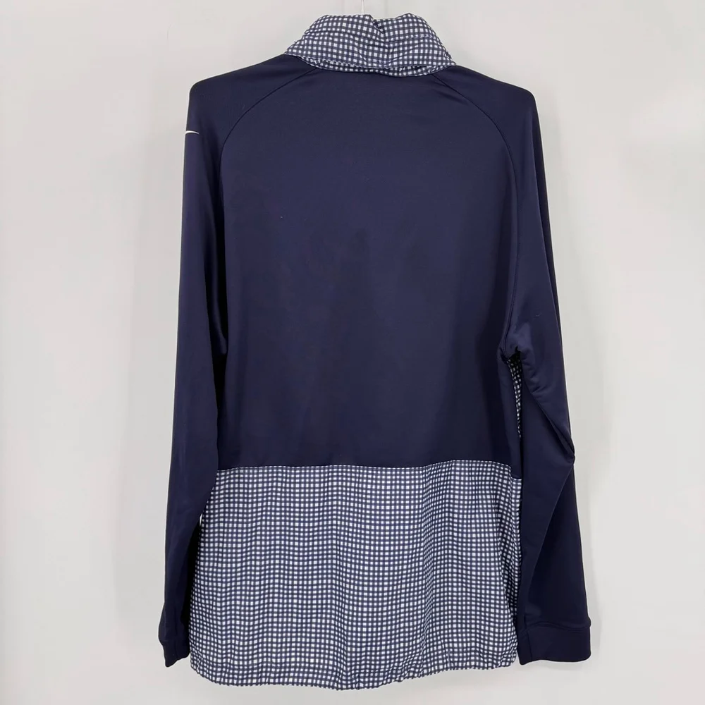 Nike Golf Half Zip Pullover Windbreaker Navy Blue White Men’s Size Large